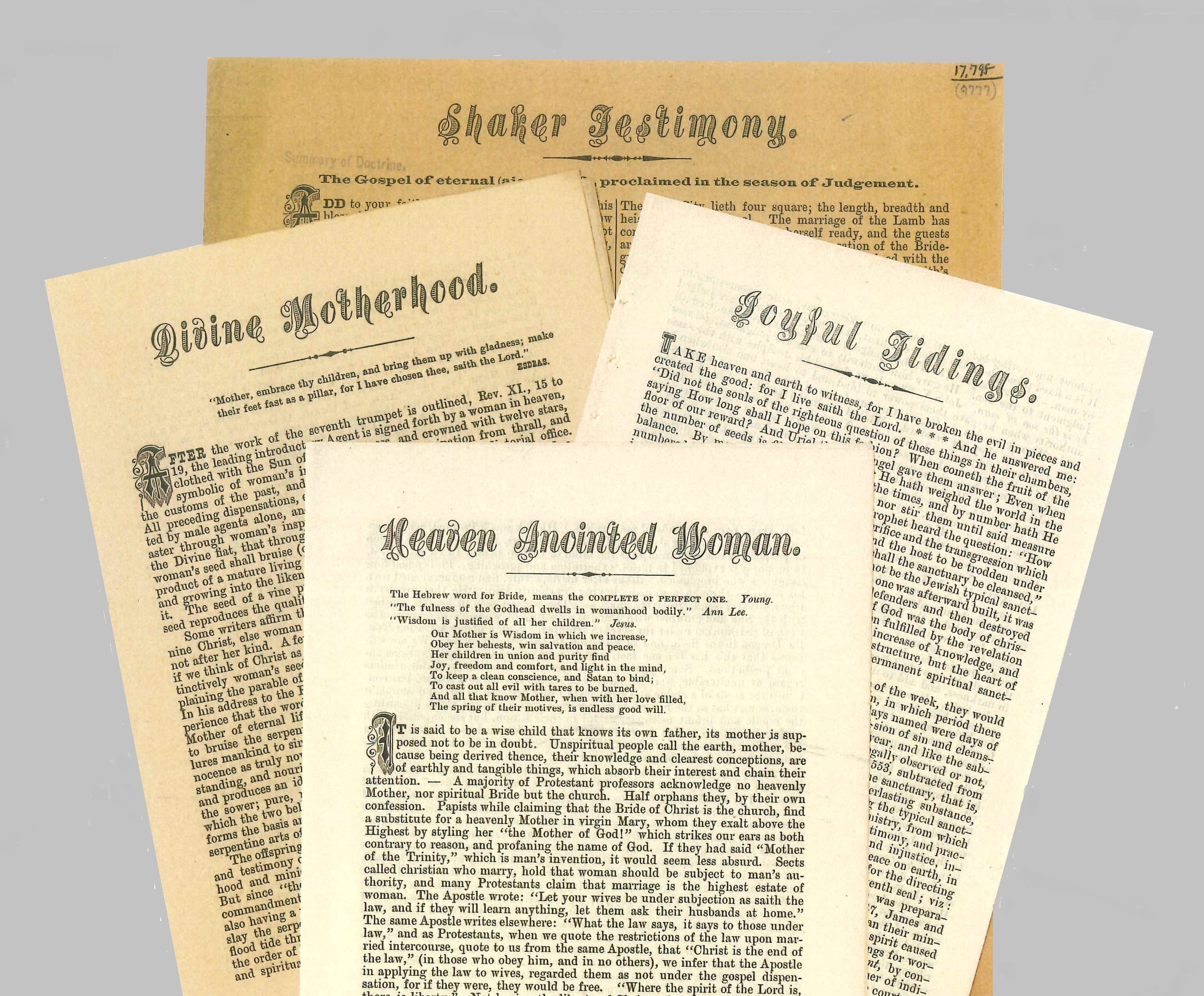 A collection of old papers with writing on them.