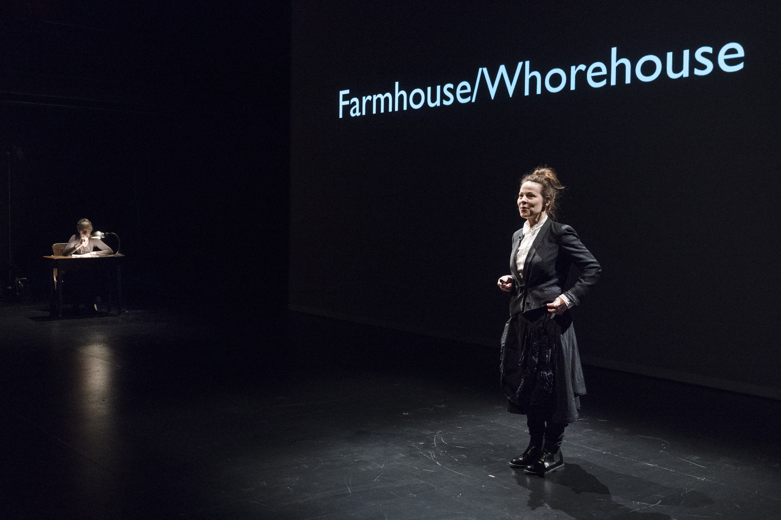 A scene from Farmhouse/Whorehouse, featuring Suzanne Bocanegra and Lili Taylor